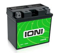 IONI ITZ7S 12V 6Ah Batería AGM compatible con YTZ7S / YTZ6S / MG7ZS sellada/sin mantenimiento MotoBatería