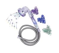 Ionic - Alcachofa de ducha con tubo flexible, 1,5 m, 1 modo de filtración (3 modos de cristal + tubo)