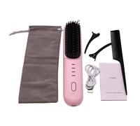 Ionic Hair Straightener, Lightweight Hair Straightener, Safe Hair Styling, Easy Use Straightening Comb, Adjustable Temperature Comb, Anti-Scald Straighten Brush, Fast Heating Straightening Comb