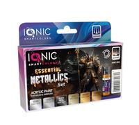 Ionic Ionic Set Esencial de Metalizados, Transforma Tus miniaturas: De la Base al Brillo, domina los Efectos metálicos sin Esfuerzo.