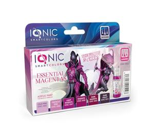 IONIC Set Esencial de Magentas, Set versátil con una selección de 6 botes de 20ml de colores de la gama