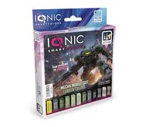 IONIC Smart Colors Colores Verdes Mecha Mobile Suit - 12 Pinturas Acrílicas para Wargames - IONIC-0457