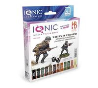 IONIC Smart Colors Uniformes de las Waffen-SS y Camuflaje Eichenlaubmuster Set - 12 Pinturas Acrílicas para Wargames - IONIC-1200