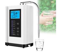 Ionizador de agua, máquina purificadora de agua pH 3.5-10.5 máquina de agua de ácido alcalino, hasta +400 a -500 mV ORP, 8000 litros por filtro, 7 ajustes de agua, limpieza automática(White)