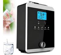 Ionizador de Agua PH 3-11 Purificador de Agua de Ácido Alcalino ORP -800 mV Electrodo Electrolizador 11 Placas Configuraciones de Agua 8000L Sistema de Filtración Autolimpiante(Black1)