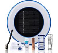 SONLED Ionizador de Piscina Solar, Limpiador de ionizador de Piscina con energía Solar, Equipo de Limpieza de Fuente de SPA de Piscina, Clarificador de Agua de Piscina Clarificador de Piscina para