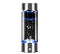 Ionizador Generador De Agua De Hidrógeno Botella De Agua Alcalina De Hidrógeno Fabricante De Agua De Hidrógeno La Tecnología PEM Hace Que El Contenido De Hidrógeno Sea Hasta 800-1200 PPB 450ML(Silver)