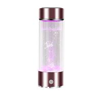 Ionizador Generador De Agua De Hidrógeno Botella De Agua Alcalina De Hidrógeno Fabricante De Agua De Hidrógeno La Tecnología PEM Hace Que El Contenido De Hidrógeno Sea Hasta 800-1200 PPB 450ML(Pink)