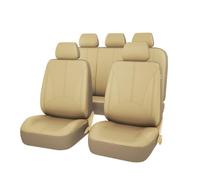 IONZS Cubiertas de Asiento de Coche para BMW 3 Series E90 Limousine 2005-2013,Empalme Cuero Cubre Asientos,Perforado Cuero Fundas Asientos Protector,A/Beige
