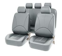 IONZS Cubiertas de Asiento de Coche para BMW 3 Series E90 Limousine 2005-2013,Empalme Cuero Cubre Asientos,Perforado Cuero Fundas Asientos Protector,A/Grey