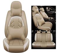 IONZS Fundas Asientos Coche Cuero Lujo para BMW 3 Series GT F34 2013-2020,Cubierta del Asiento,Cubreasientos Reposacabezas Soporte Lumbar,A/Beige-A/Luxury