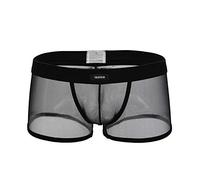 iooico Bóxer para Hombre, Malla Suave Ropa Interior Transparente 1B XL