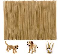 Iooleem 200 limpiadores de tuberías marrón claro, tallos de chenilla, limpiadores de tuberías para manualidades, limpiador de tuberías, suministros de arte y manualidades.