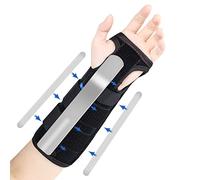 iophi Muñequera, Muñequera Tendinitis Muñeca Con Férula Metálica, Ajustable a Derecha e Izquierda Muñequera Tunel Carpiano, Muñequera Metacarpiana, Muñequera Esguince Muñeca