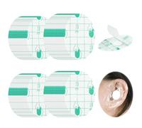 IOPJLK 100 parches impermeables para los oídos, parches impermeables para los oídos, protectores para los oídos para niños, ultrafinos, transparentes, impermeables, adecuados para la ducha, natación