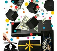 IOPJLK Caja de regalo de explosión, caja sorpresa DIY con fotos y dinero, para cumpleaños, aniversario, día de San Valentín y consagración juvenil