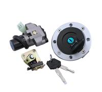 IORQWEW Cerradura Encendido Moto Compatible con Suzuki GSX400 FJ FK FAK FL GK74A 1988 1989 1990 Dispositivo Encendido Motocicleta Tapa Combustible Juego Llaves Interruptor Bloqueo Accesorios Cubierta