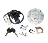 IORQWEW Cerradura Encendido Moto Compatible con YZF1000 para R1 2007 2008 2009 2010 2011 Interruptor Encendido Motocicleta Conjunto Piezas Interruptor Arranque Tapa De Combustible Accesorios Clave
