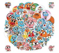 IOSCDH 100 Pegatinas The Amazing World of Gumball Vinilo PVC Impermeable Multicolor Caricatura Dibujo Animado Irregular para Pared Puerta Computadora Outdoor