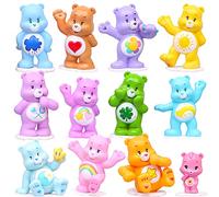 IOSCDH 12pcs Oso multicolor Ornamento,Mini Figuras,Muneca adornos,fiesta suministros,Caricatura Cake Topper, Decoracion cumpleafios,Decoración Suministros Minifiguras,Shower Fiest(Color aleatorio