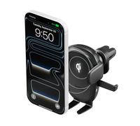 iOttie Easy One Touch - Cargador inalámbrico para coche, con 3 rejillas de | Bobina de alineación automática de carga rápida de 10 W, Samsung, Google Pixel 10, iPad, clip de ventilación de gancho de