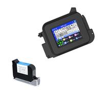 iottim Mini impresora de inyección de tinta mejorada para todos los materiales, cartucho de tinta solvente de secado rápido y 28 idiomas, máquina de codificación de inyección de tinta para código de