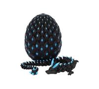 Iouyjiu 3D Printed Dragon, Realistic Articulated Luminous Dragon Toy with Egg Ornament, Unique Desk Decor and Collectible for Home Display, Easter Basket, Birthday Gift, Kids