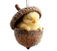 Iouyjiu Adornos de bellota, colgante de animal 2D para dormir, adornos acrílicos para colgar en el árbol de Navidad, para el lugar de trabajo, sala de estar, cocina, entrada, apartamento