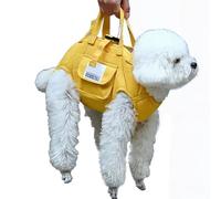 Iouyjiu Arnés de elevación para perros, correa de soporte corporal integral - soporte para hombro ajustable con asas para animales pequeños para caminar diariamente visitas veterinarias viajes