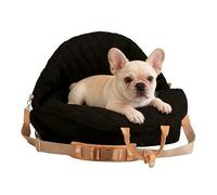 Iouyjiu Asiento Canino - Cama Suave con Correa Ajustable,Asiento Elevador y Transportín para Perros y Gatos - para camión, SUV, Autocaravana, Delantero/Trasero, Viaje, Camping, Cachorro pequeño,