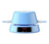 Iouyjiu Automatic Jump Rope Machine, Rechargeable Skipping Device, Hands-Away Rotating Base, Adjustable Speed Modes, Silent Motor, Made from Excellent Abs Material