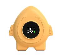 Iouyjiu Baby Bath Thermometer, Cartoon Rocket Water Temperature Meter, Battery-Operated With Temperature Warning, Ipx9 Waterproof Bath Toy, Featuring Abs Material, 3.94x3.94in