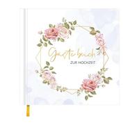 Iouyjiu Baby Shower Guest Book, Wedding Guest Book, Parties with Hard Cover, Lightweight Portable Sturdy, Listing Notes Pad for Reception, Indoor, Outdoor, 21x21cm