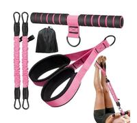 Iouyjiu Banda de Resistencia con Pedal para pies - Dispositivo De Ejercicio Ajustable - Bandas De Resistencia para Hacer Ejercicio con Mango | para Gimnasio En Casa Yoga Y Ejercicios De Abdominales