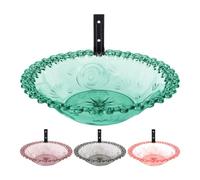 Iouyjiu Bird Bath, Tree Mounted, Outdoor Water Basin, Weatherproof Statue Design Animal Feeder Tray Ideal para patio, Balcony, Backyard Decor, 9,25 x 9,25 x 5,51 pulgadas