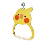 Iouyjiu Bird Swing Toy, Wooden Perch with Colorful Beads and Bells, Sturdy Chewable Beak-Grinding Accessory for Parakeets Cockatiels Lovebirds Conures Cage Fun