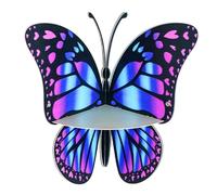 Iouyjiu Butterfly Shaped Wall Rack, Floating Shelf for Kids Room, Eco-Friendly Iron Display Rack, Ideal para macetas pequeñas, Decorative Storage for Children's Room, 11,42 x 9,84 in