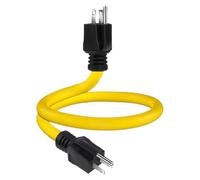 Iouyjiu Cable Alargador para Exteriores | 5-15P Macho a Macho, Tira Ignífuga,Alargadera de Exterior - para Hogar Taller Garaje Sótano Cocina Sala de Estar Obra Almacén