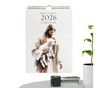Iouyjiu Calendario de Pared Mensual - Calendario Anual Fotos 2026 | Decorativo Mural Colgable Planificador para Reunión Diaria Escuela Oficina Dormitorio Aula Familia Hogar y Lugar de