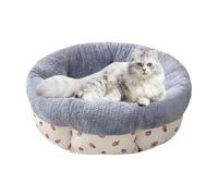 Iouyjiu - Cama de perro pequeña para uso en interiores, Cat Bed, Cat Bed with Raised Edges, Stylish Indoor Pet Bed, Pet Bed for Cats, Multi-Season Cat Bed, Donut Shaped Cat Bed