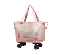 Iouyjiu Carry on Bag, Rolling Suitcase, Plegable Travel Luggage, Expandable Compartment, Waterproof Lightweight Design, 360° Swivel Wheels for Business Trips, Vacations, Weekend Getaways, rosa, Se