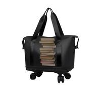 Iouyjiu Carry on Bag, Rolling Suitcase, Plegable Travel Luggage, Expandable Compartment, Waterproof Lightweight Design, 360° Swivel Wheels for Business Trips, Vacations, Weekend Getaways, Negro , Se