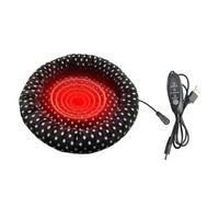 Iouyjiu Cat Bed - Heated Bed for Cat Indoor | USB Heated Pad with 3 Temperature Settings Warm Sleeping Nest for Cats Puppies Bunnies, Perfect for Cold Weather Comfort Use, 15.75in