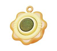 Iouyjiu Catnip Balls - Interactive Rotating Toy for Cats | s Flexible with Adhesive Licking, 360 Degree Movement for Home Living Room Bedroom Travel Training Post-Meal Engagement, 8x7.5x4cm Orange