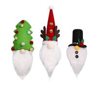 Iouyjiu Christmas Bottle Wrap, Santa Wine Caps, Holiday Bottle Covers, Wine Bottle Decoration, Holiday-Themed Christmas Wine Bottle Covers for Parties Favors and Holiday Cenas, multicolor, 3pcs,