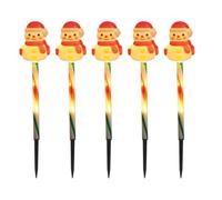 Iouyjiu Christmas Solar Lights Outdoor - 5pcs Waterproof LED Ambient Lighting | Solar Christmas Decorations for Garden, Lawn, Patio, Pathway, Home, Bedroom, Living Room, and Holiday Party Décor