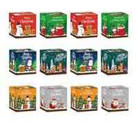 Iouyjiu Christmas Treat Boxes, Goodie Paper Boxes, Christmas Treats Boxes, Christmas Cookie Box, Pastry Boxes, Cupcake Boxes for Pastries, Cupcakes, Cookies, Brownies