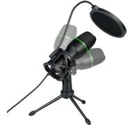 Iouyjiu Condenser Microphone, Streaming USB Microphone, Plug and Play Design, Noise Reduction Technology for Remote Video Conferencing Singing, 1 Piece