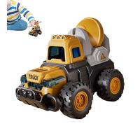 Iouyjiu Construction Truck Set - Movable Sandbox Vehicles for Kids Activities | ABS Flexible with Flexible Joint Action, Excavator Toy Collection for Beach Playrooms Daycare Birthday Celebrations