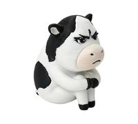 Iouyjiu Cow Figurine - Funny Farm Animal Decoration for Desk Bookshelf Office Display | 3D Printed Collectible Toy with Cute Miniature Design Perfect for Parties Stocking Stuffers